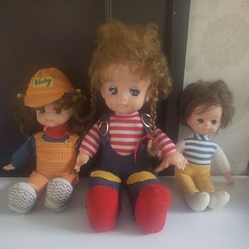 ※希少 オオイケのレトロな人形 Amazon.co.jp: VICKY ビッキーちゃん オオイケ 日本製昭和レトロ